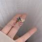Preview: Großhandel B2B Silber pin Perle luftige Vintage Ohrringe E2532 Gold